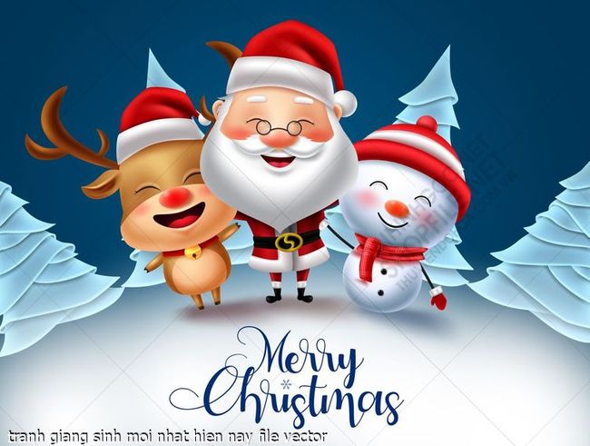 tranh giang sinh moi nhat hien nay file vector